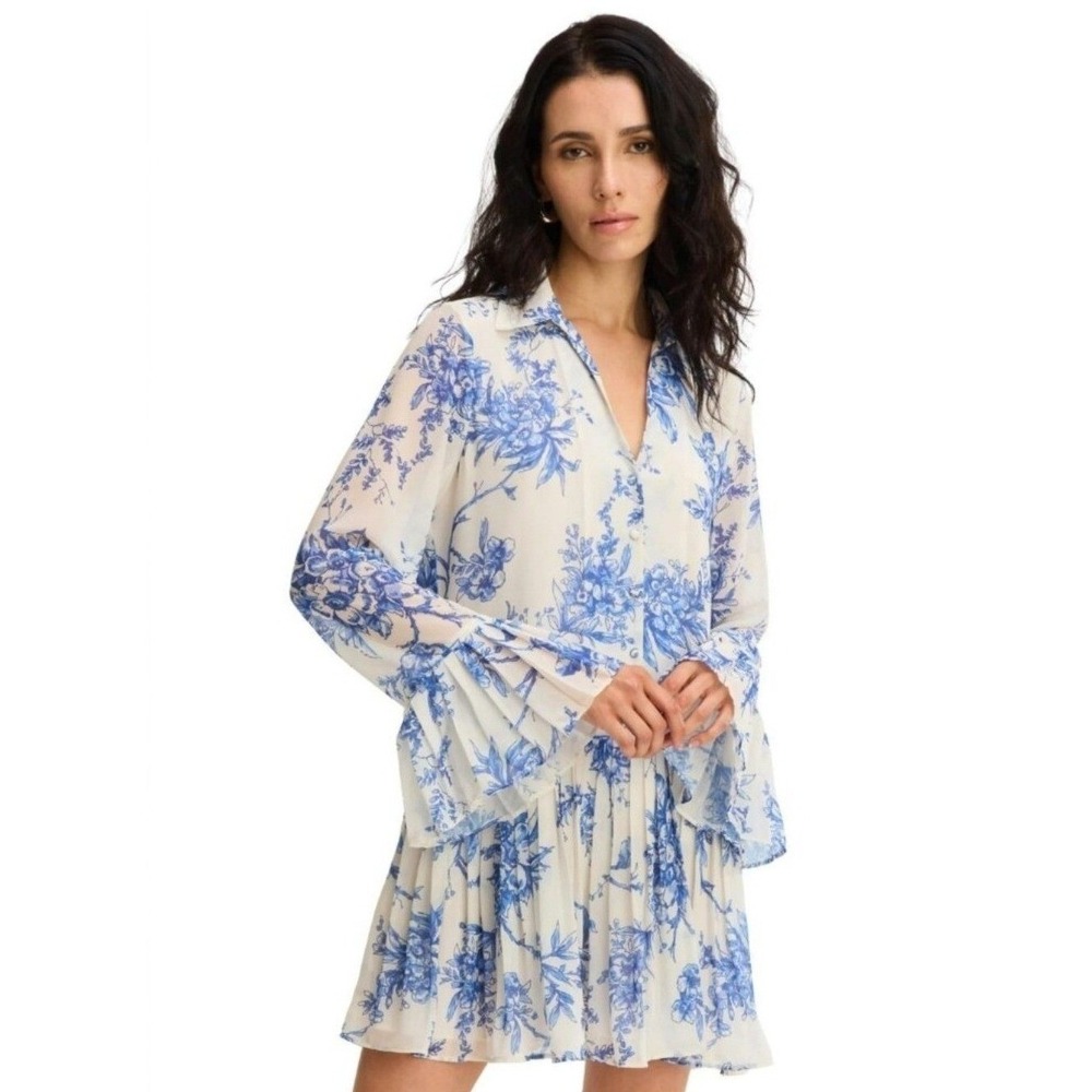 Anthropologie by Allison New York Victorian Chintz Floral Mini Dress XS NWT